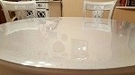 Силиконовая скатерть на круглый стол 118см.