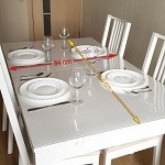 Силиконовая скатерть - Гибкое стекло размером 84х140 см.