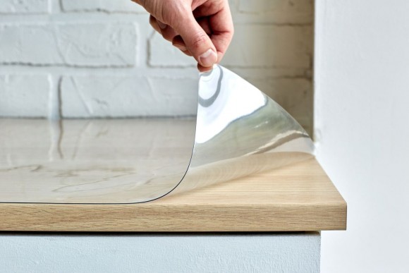 Прозрачная скатерть - гибкое стекло 60х60 см