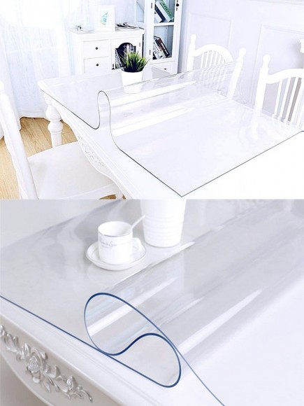 Прозрачная скатерть - гибкое стекло 60х60 см
