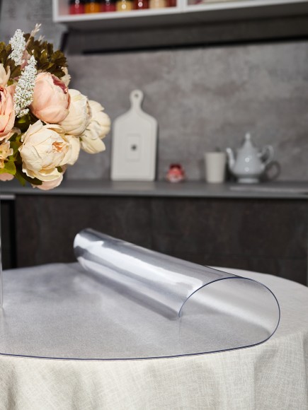 Круглая скатерть Ø 160х160 см, тол 2.2 мм Круглая скатерть Ø 160х160 см, тол 2.2 мм