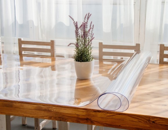 Скатерть гибкое жидкое стекло на стол 90х120 см